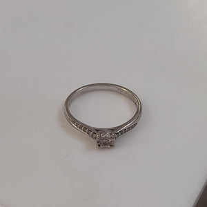ANILLITO ORO BLANCO 14 K 2,20 GRMS (SEMINUEVO)