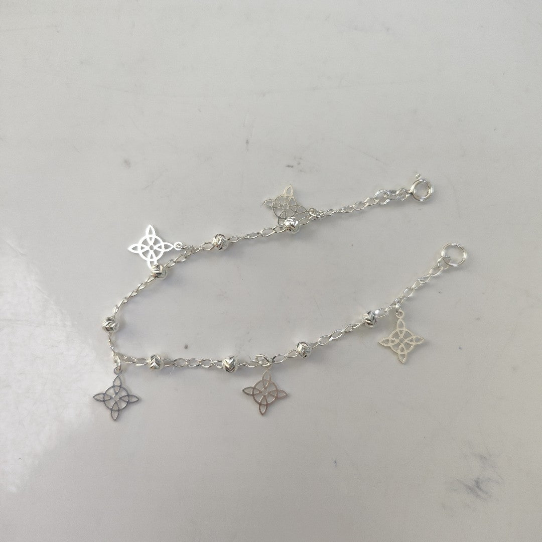 PULSERA TEJIDO ESPECIAL PLATA .925 18 CM 3.1 GR (NUEVO)