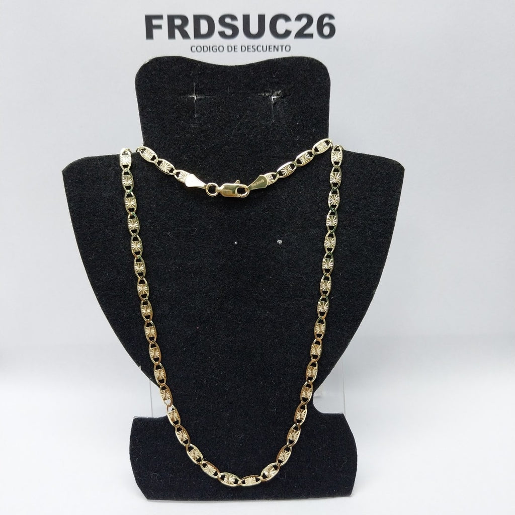 CADENAS TEJIDO GUCHI ORO 14K 55 CM 7.2 GR (NUEVO)