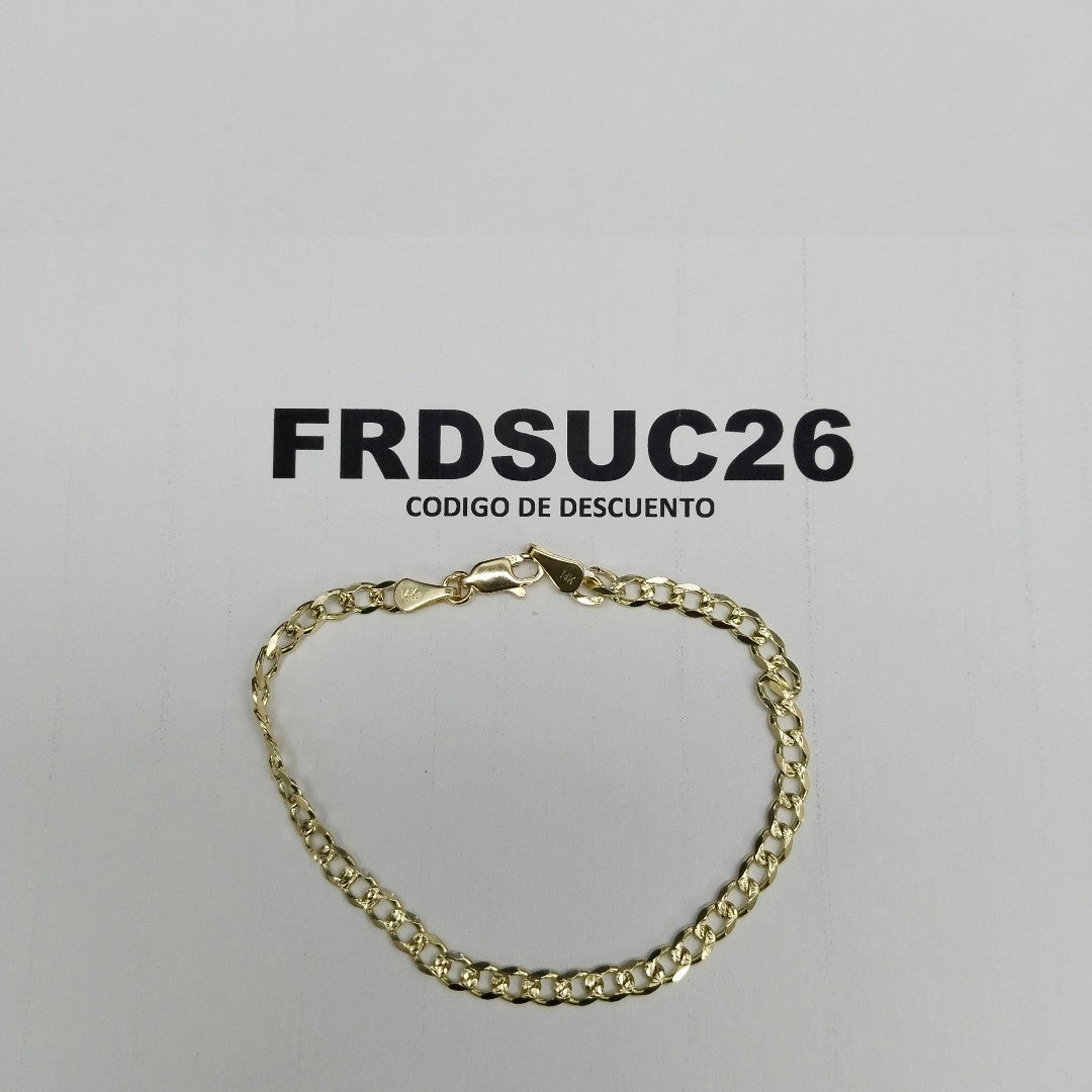 PULSERAS BARBADA ORO 14K 18 CM 4.7 GR (NUEVO)