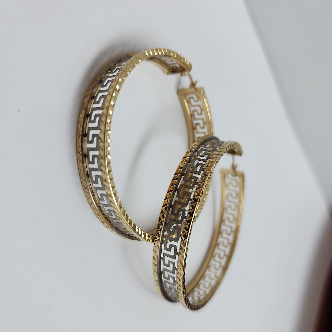 ARRACADAS PAR ORO COMBINADO 10 K 7.9 GRMS (SEMINUEVO)