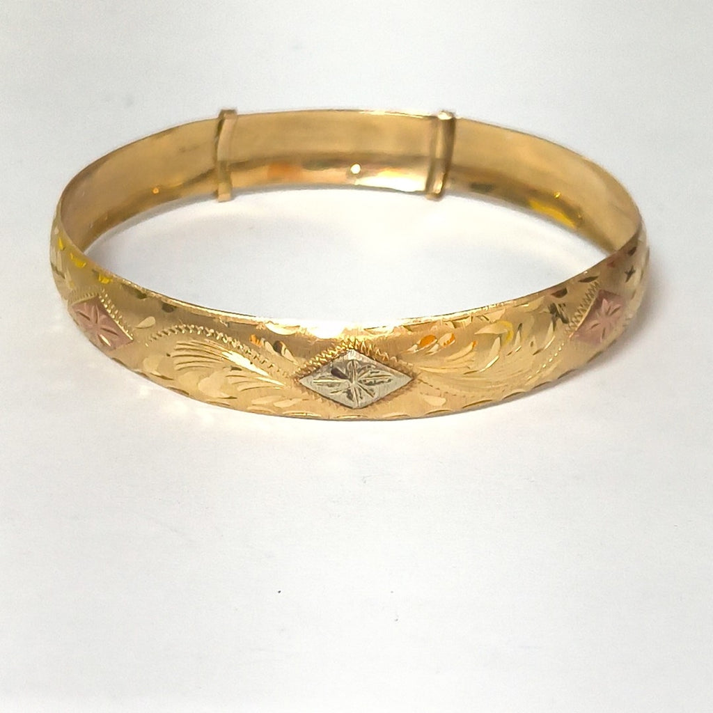 PULSERA RIGIDA ORO 10 K 9,00 GRMS (SEMINUEVO)