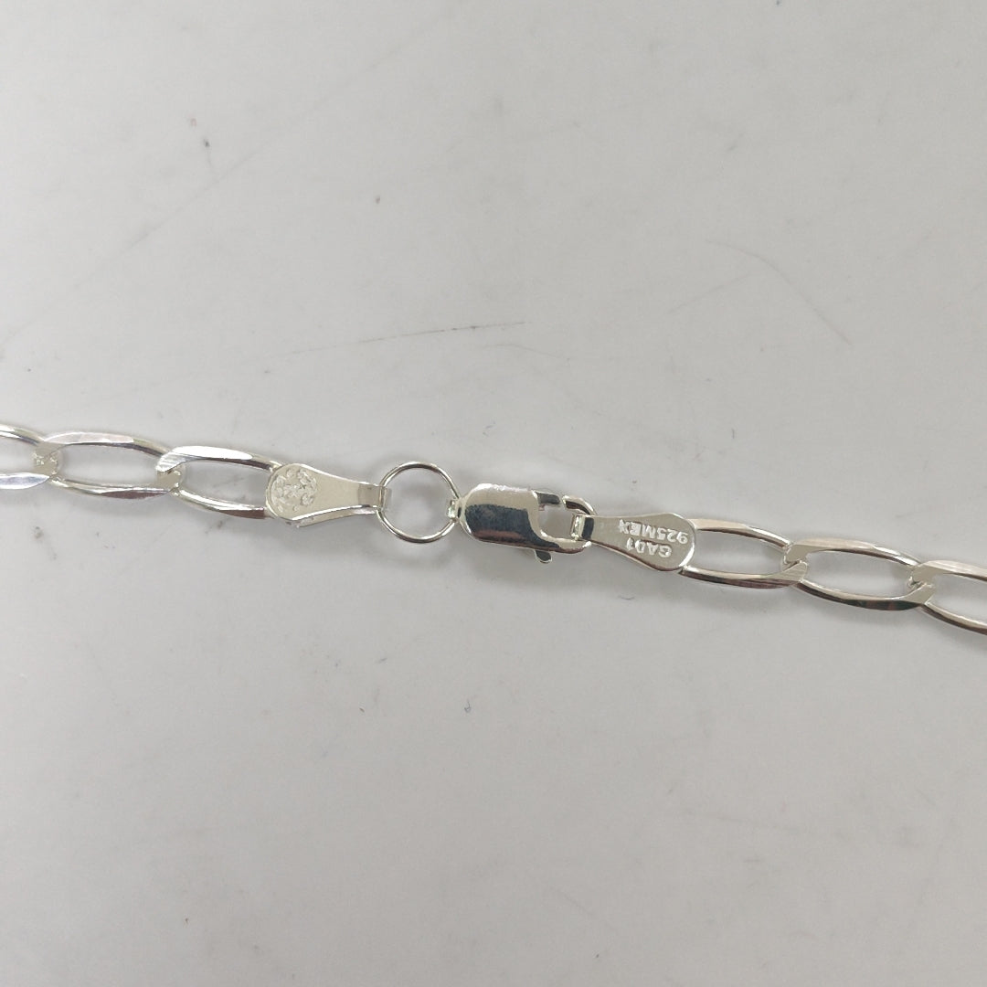 CADENA TEJIDO ESLABONES PLATA .925 55 CM 10 GR (NUEVO)