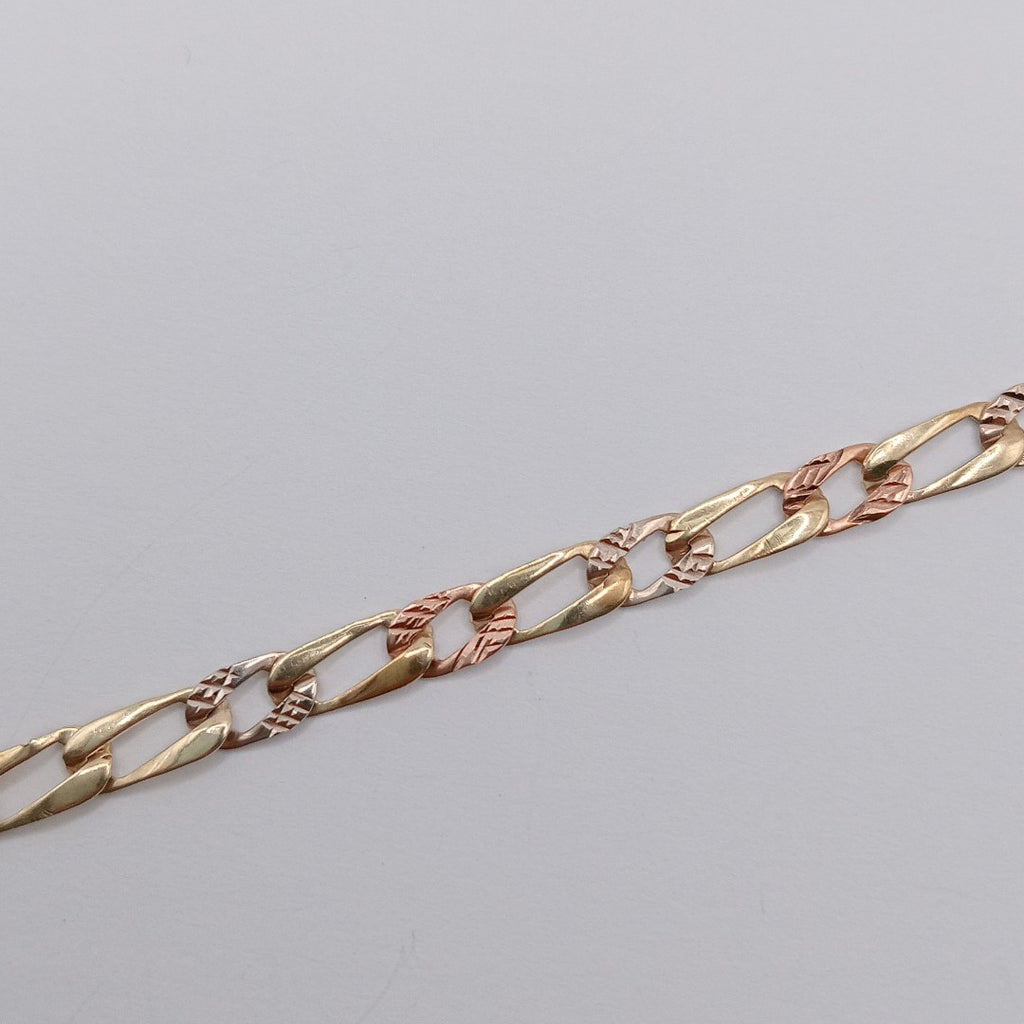 PULSERA ORO COMBINADO 14 K 3.6 GRMS (SEMINUEVO)