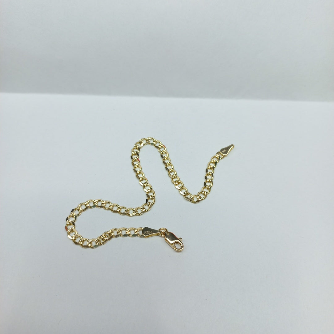 PULSERAS BARBADA ORO 14K 21 CM 5.2 GR (NUEVO)