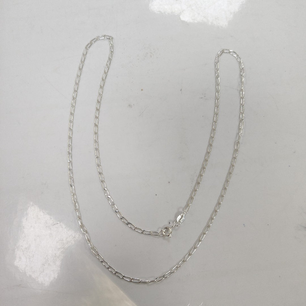CADENA TEJIDO ESLABONES PLATA .925 55 CM 2.8 GR (NUEVO)