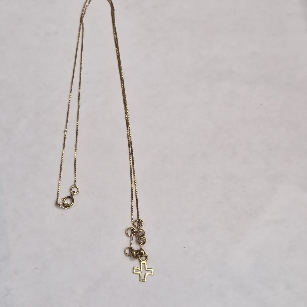 CADENA, GARGANTILLA ORO, ORO COMBINADO 14 K 1.6 GRMS (SEMINUEVO)