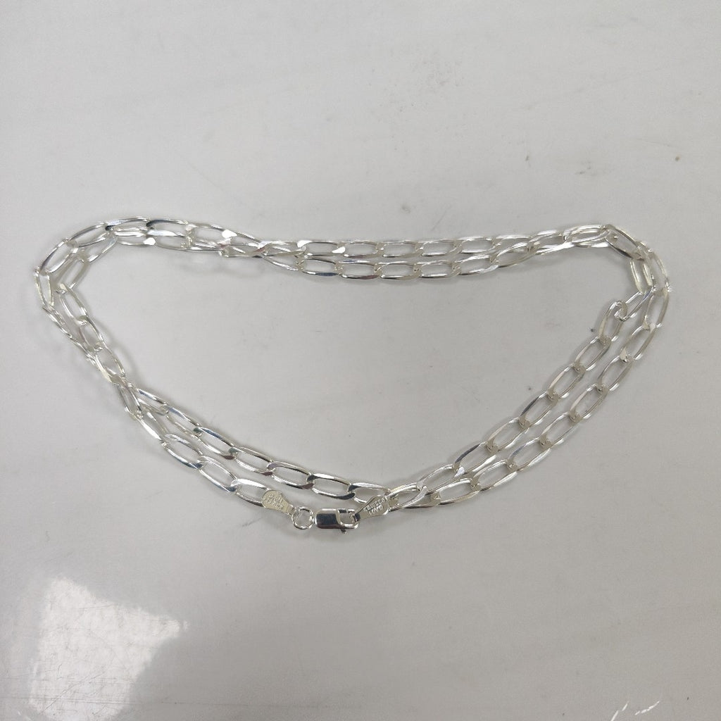CADENA TEJIDO ESLABONES PLATA .925 60 CM 11.1 GR (NUEVO)