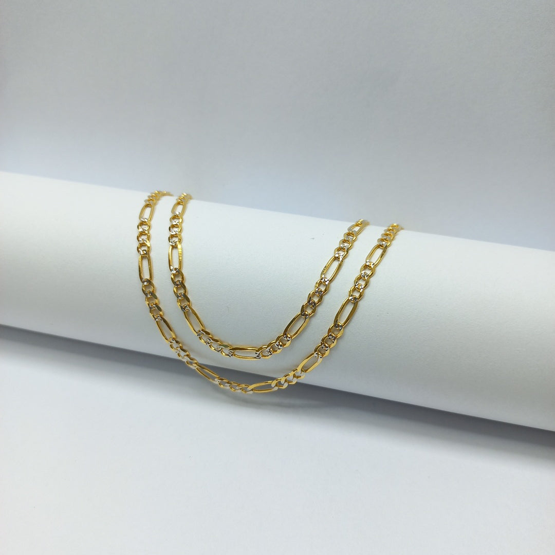 CADENAS 3X1 DIAMANTADA ORO 14K 55 CM 8.4 GR (NUEVO)