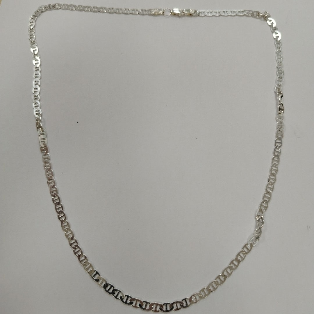 CADENA TEJIDO GUCHI PLATA .925 55 CM 12.2 GR (NUEVO)