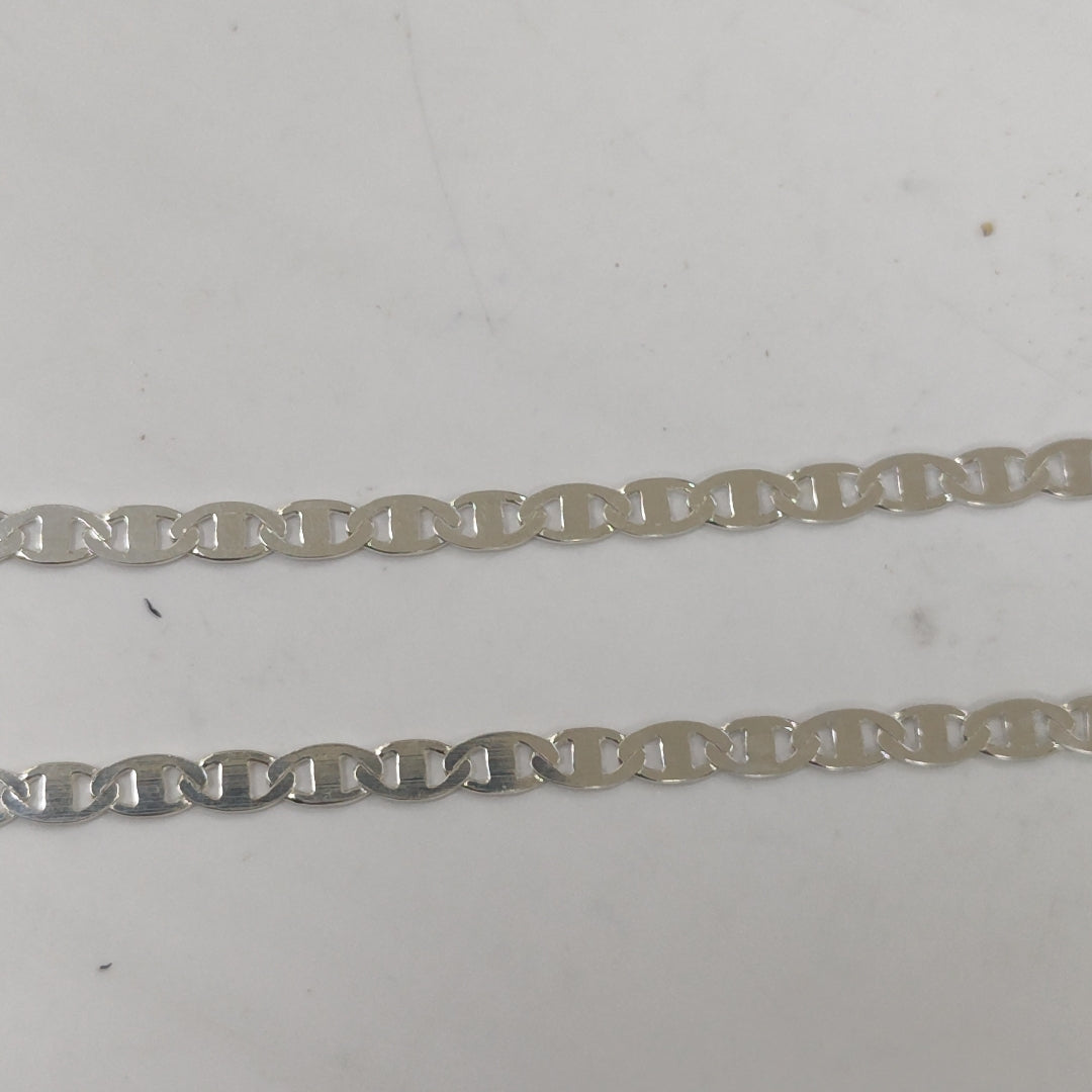 CADENA TEJIDO GUCHI PLATA .925 55 CM 8.5 GR (NUEVO)