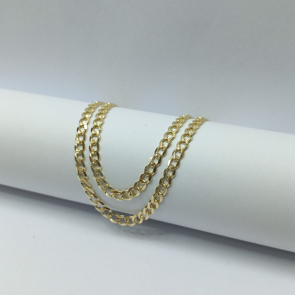 CADENAS BARBADA ORO 14K 55 CM 13.1 GR (NUEVO)