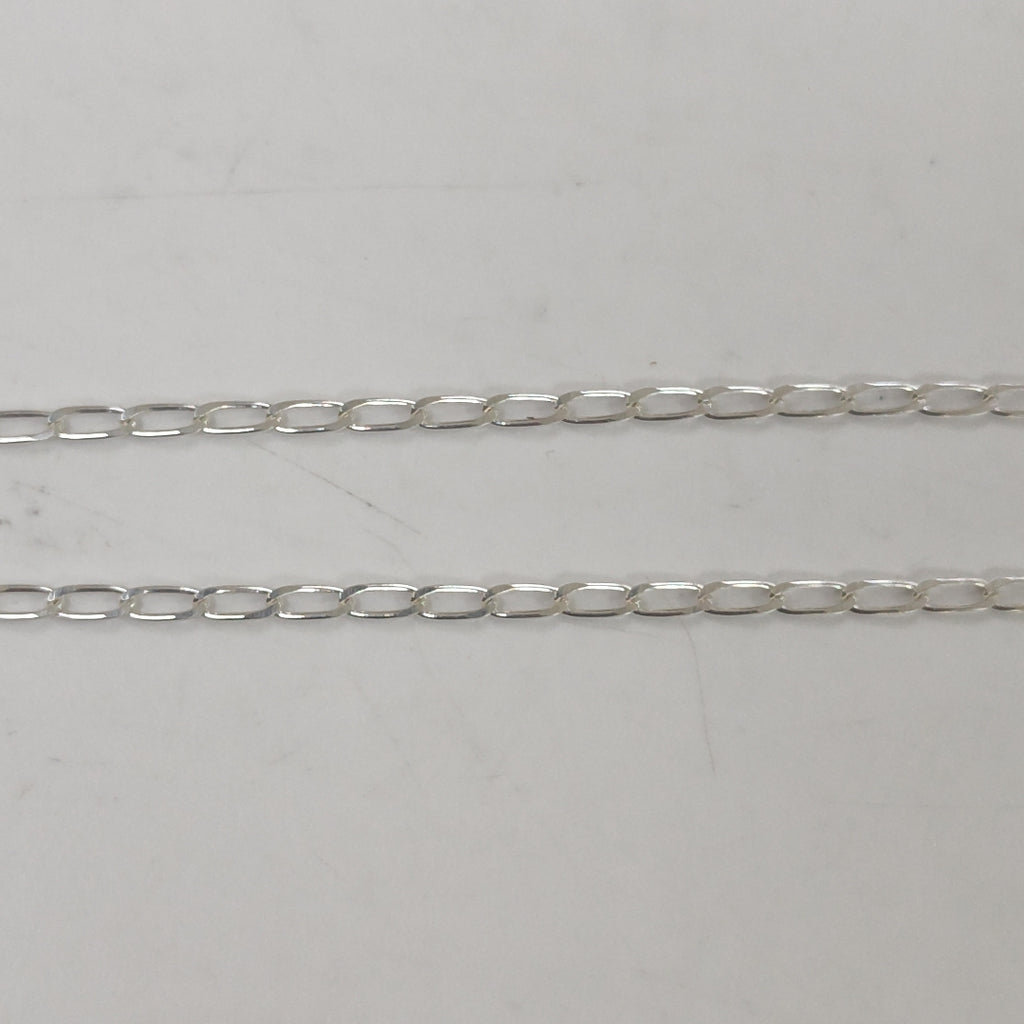 CADENA TEJIDO ESLABONES PLATA .925 55 CM 2.8 GR (NUEVO)