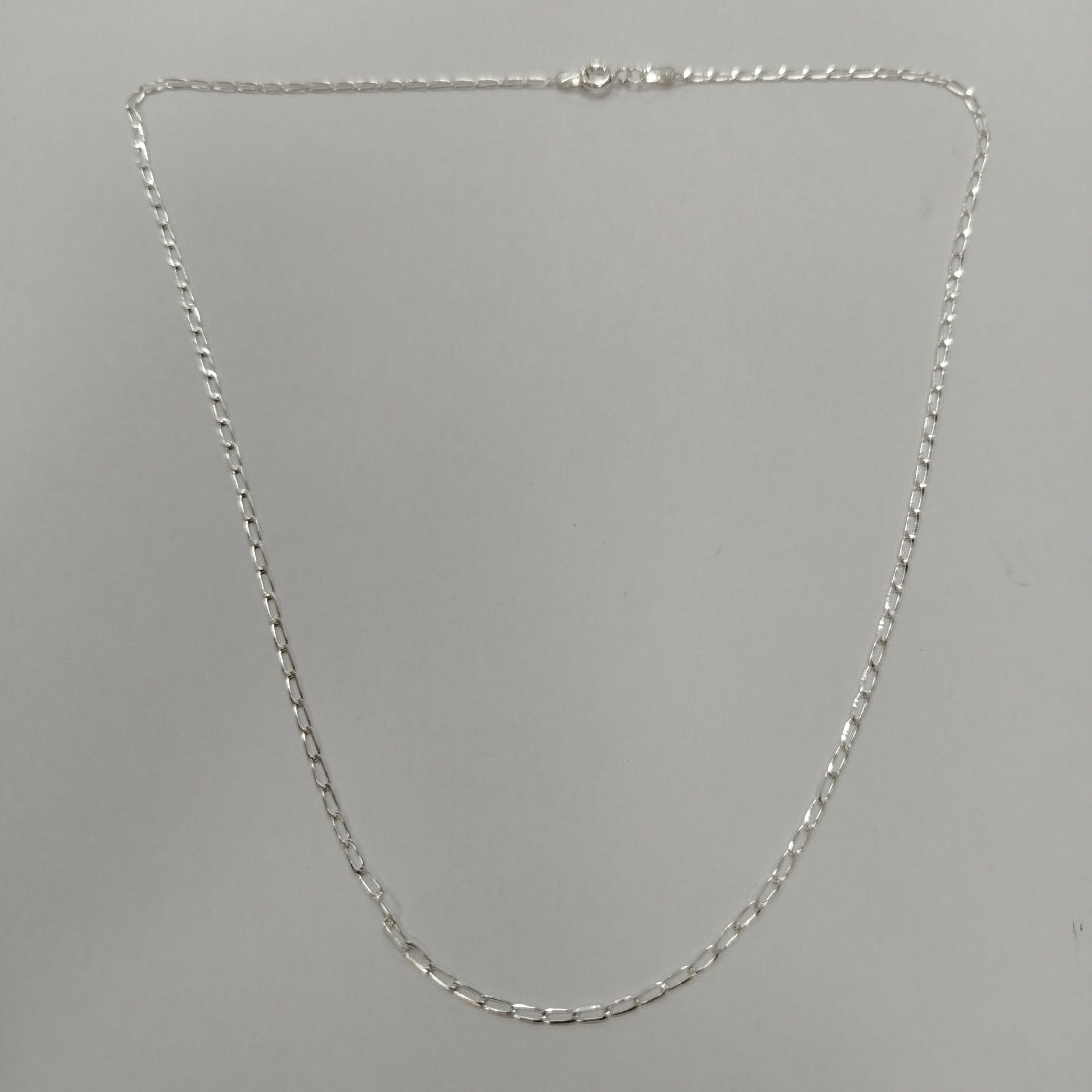 CADENA TEJIDO ESLABONES PLATA .925 50 CM 2.5 GR (NUEVO)