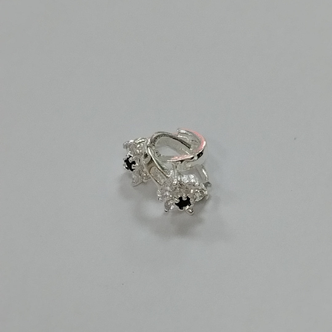 ARRACADAS C/CIRCONIAS PLATA .925 1.5 GR (NUEVO)