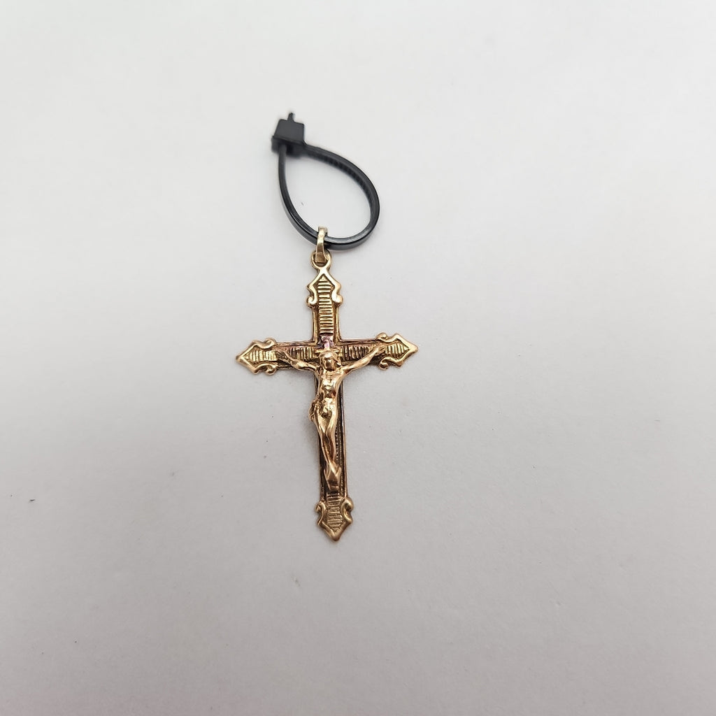 CRUCIFIJO ORO 10 K 2,40 GRMS (SEMINUEVO)