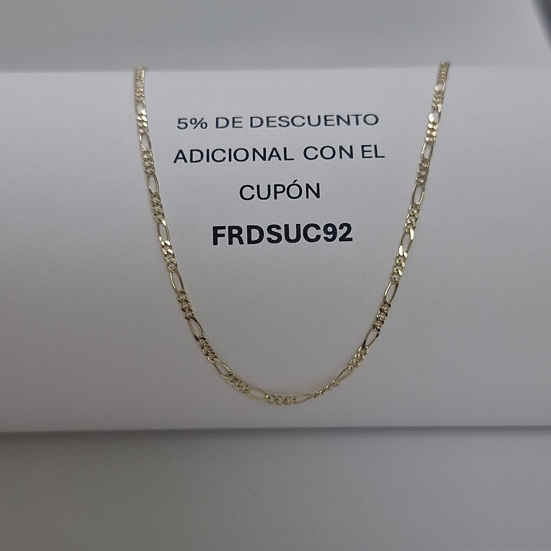 CADENAS TEJIDO 3X1 ORO 14K 55 CM 2.7 GR (NUEVO)