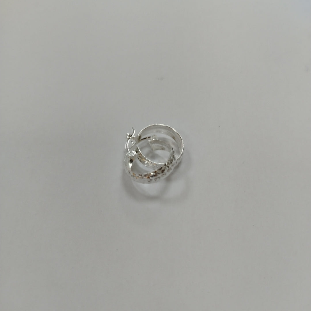 PAR ARRACADAS FACETADAS PLATA .925 3.5 GR (NUEVO)