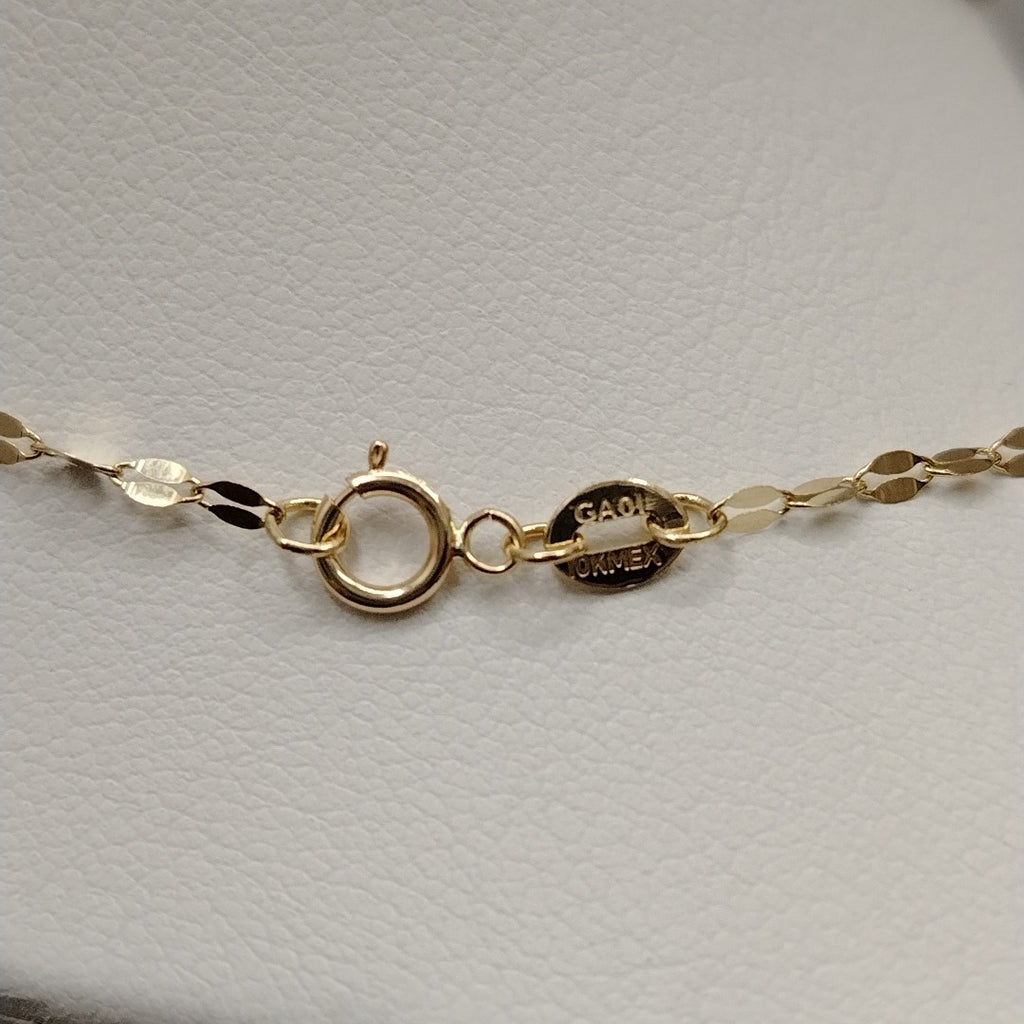 CADENAS TEJIDO ESPECIAL ORO 10K 40 A 45 CM 1 GR (NUEVO)