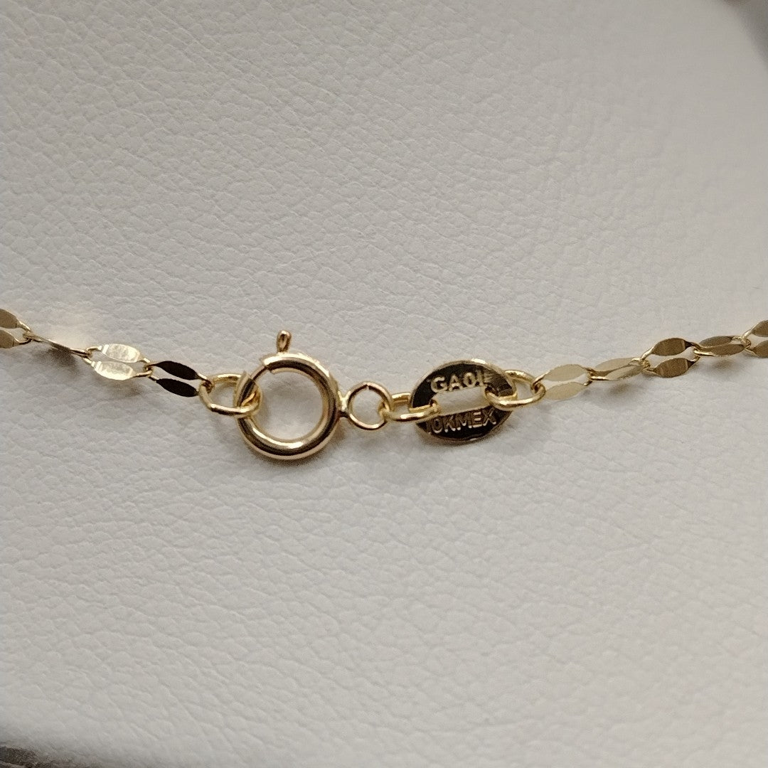 CADENAS TEJIDO ESPECIAL ORO 10K 40 A 45 CM 1 GR (NUEVO)