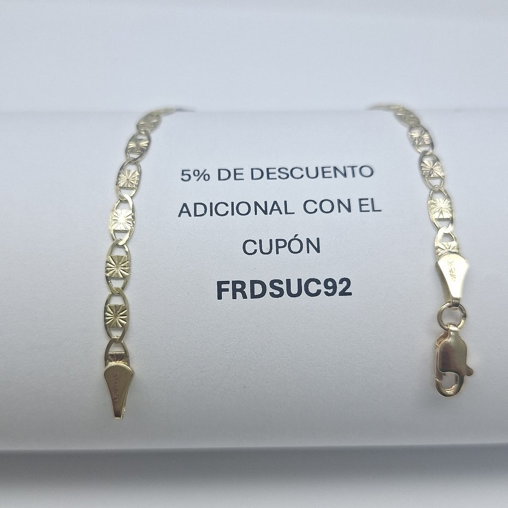 PULSERAS GUCHI ORO 14K 18 CM 2.8 GR (NUEVO)