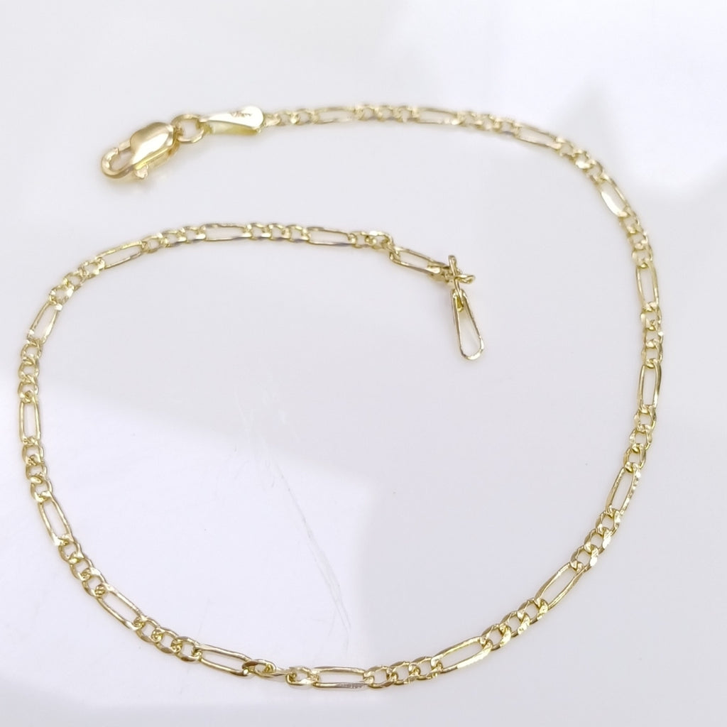 PULSERAS TEJIDO 3X1 ORO 14K 21 CM 1.7 GR (NUEVO)