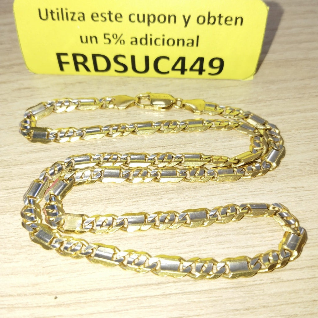 CADENA ORO, ORO COMBINADO 21 K 32.5 GRMS (SEMINUEVO)