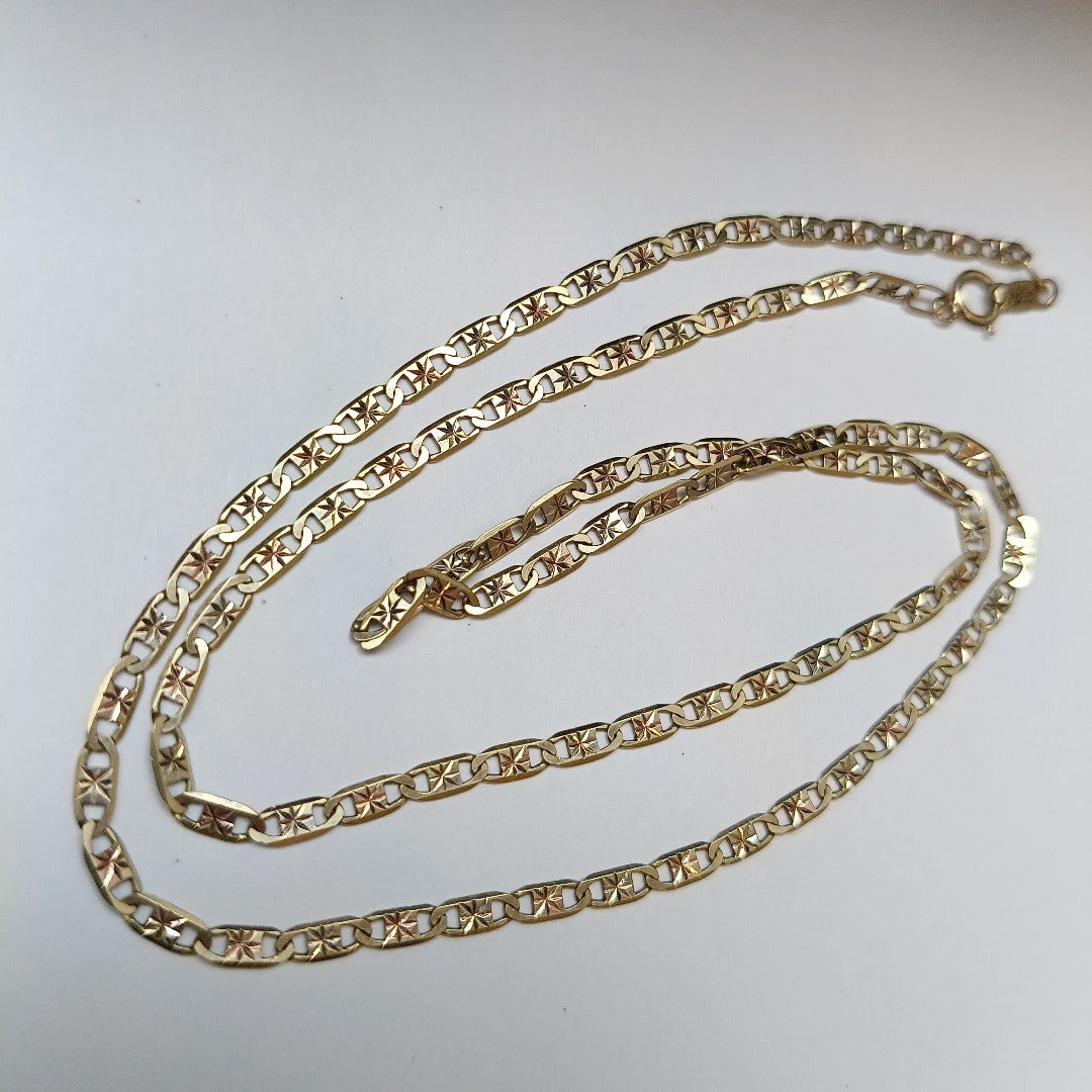 CADENA ORO COMBINADO 10 K 4.4 GRMS (SEMINUEVO)