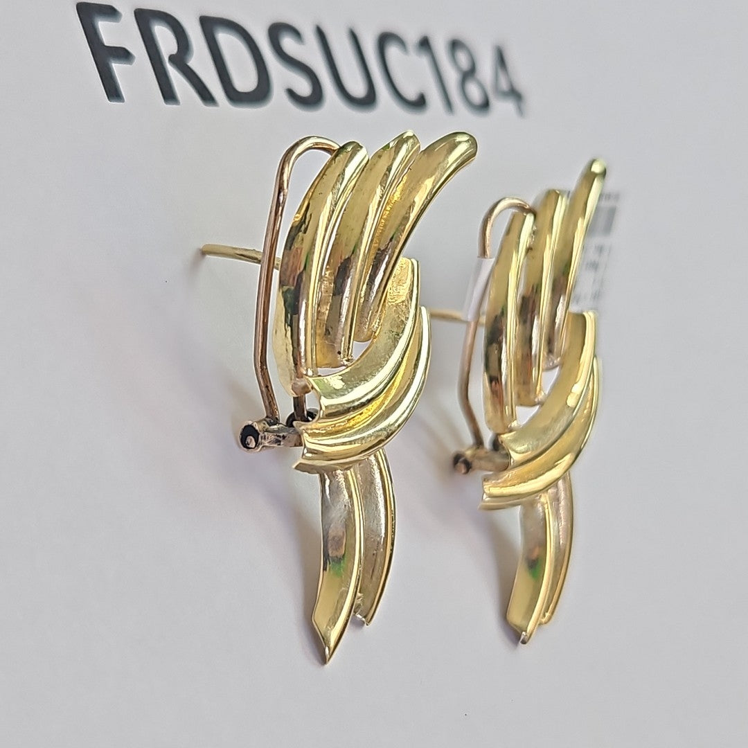 ARETES PAR ORO 14 K 6,30 GRMS (SEMINUEVO)