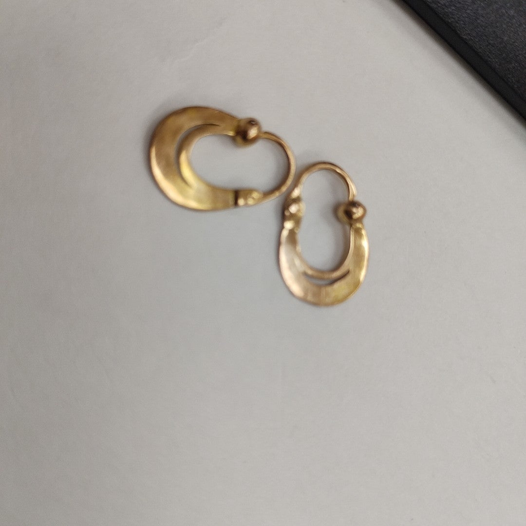 ARETES PAR ORO 8 K 1.1 GRMS (SEMINUEVO)