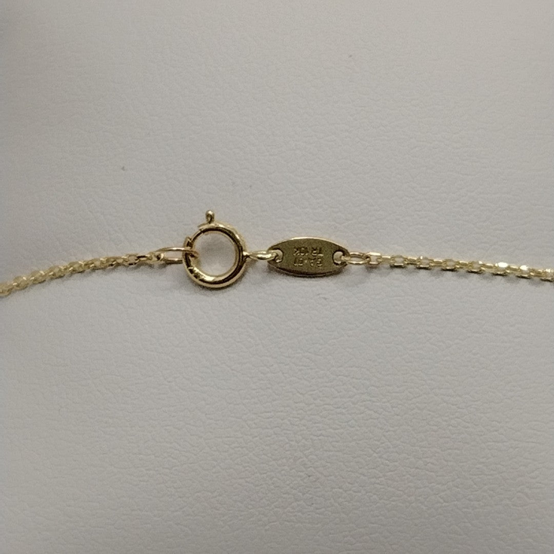 PULSERAS TEJIDO ESPECIAL C/DIJE ORO 10K 18 CM 1.4 GR (NUEVO)