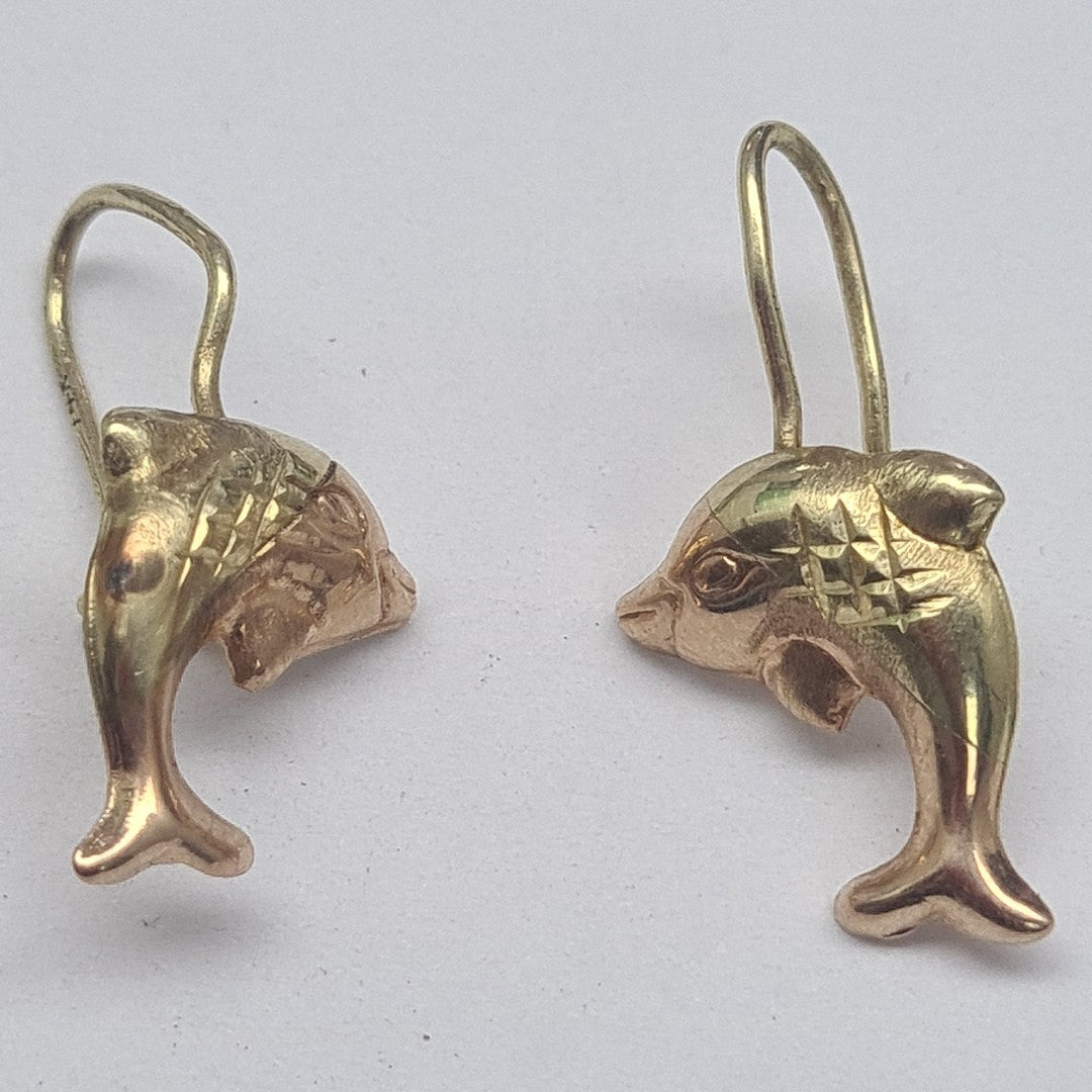 ARETES PAR ORO 14 K 1.3 GRMS (SEMINUEVO)