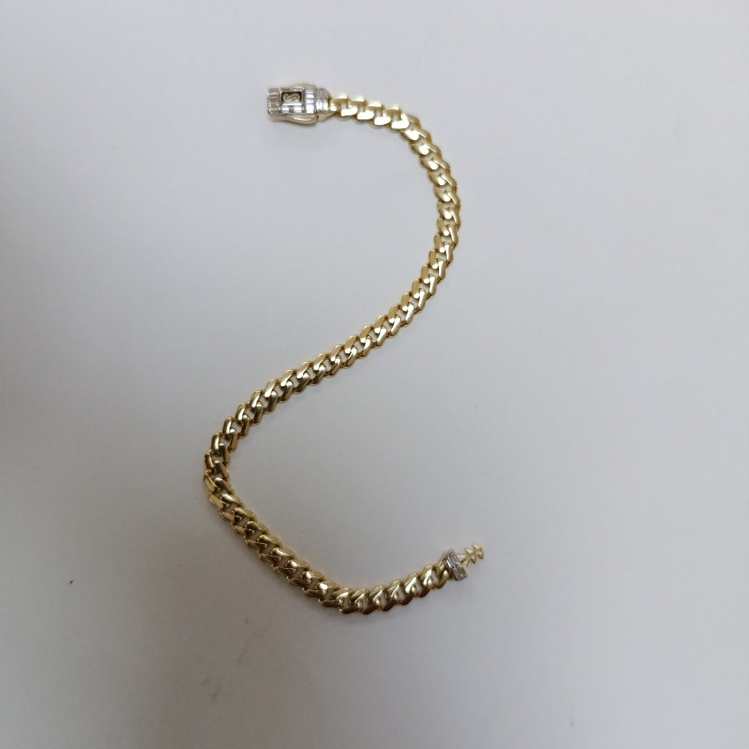PULSERA MONACO ORO 14K 5.5 (NUEVO)