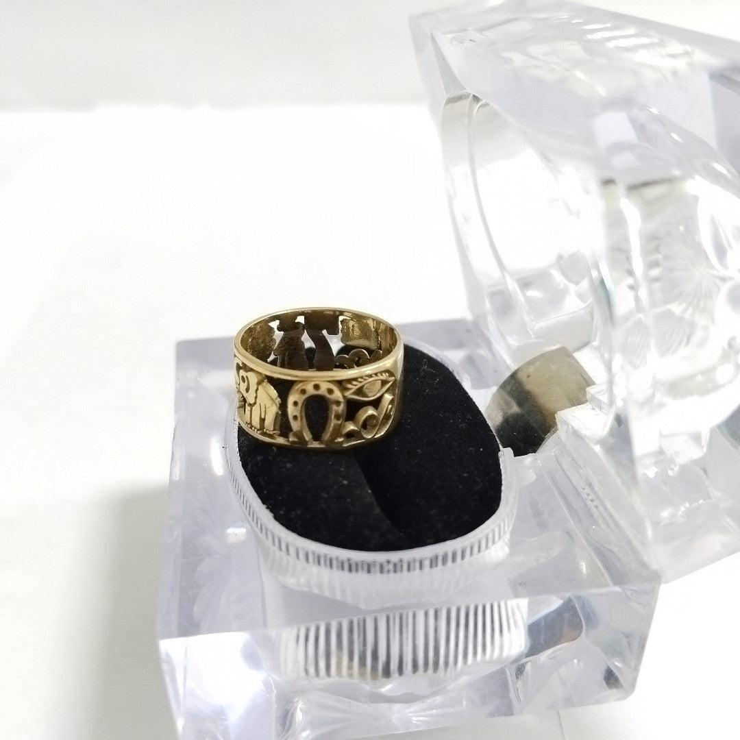 ARGOLLA DE LA SUERTE ORO 14 K 4,60 GRMS (SEMINUEVO)