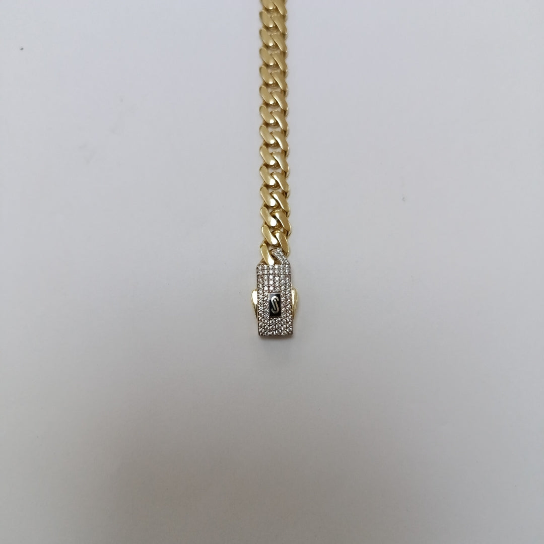 PULSERA MONACO ORO 10K 6.6 (NUEVO)