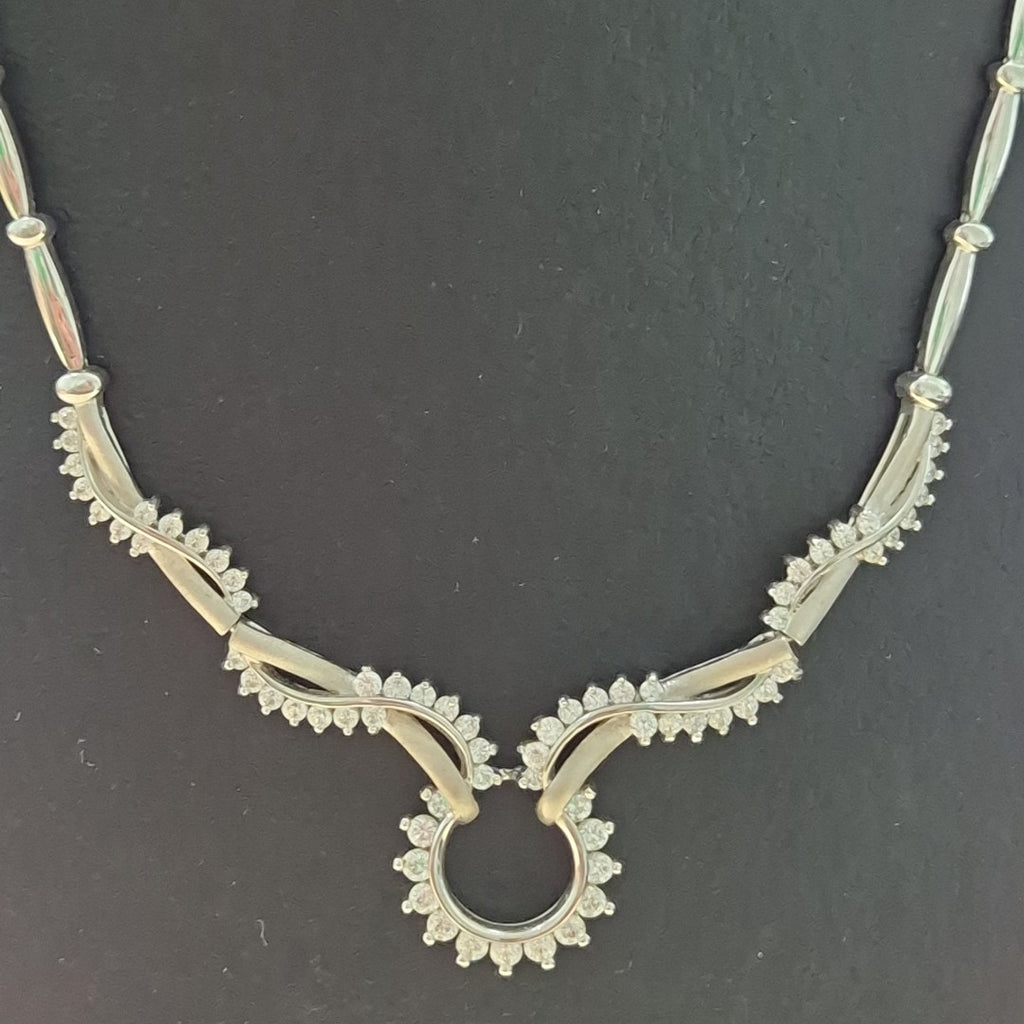 GARGANTILLA ORO BLANCO 14 K 16,80 GRMS (SEMINUEVO)