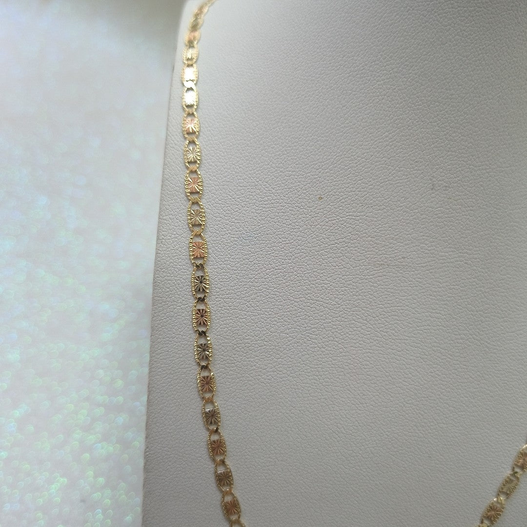 CADENAS TEJIDO GUCHI ORO 10K 55 CM 6.8 GR (NUEVO)