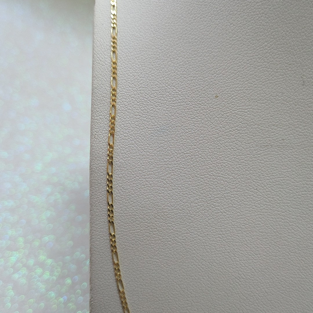 CADENAS TEJIDO 3X1 ORO 14K 55 CM 2.4 GR (NUEVO)
