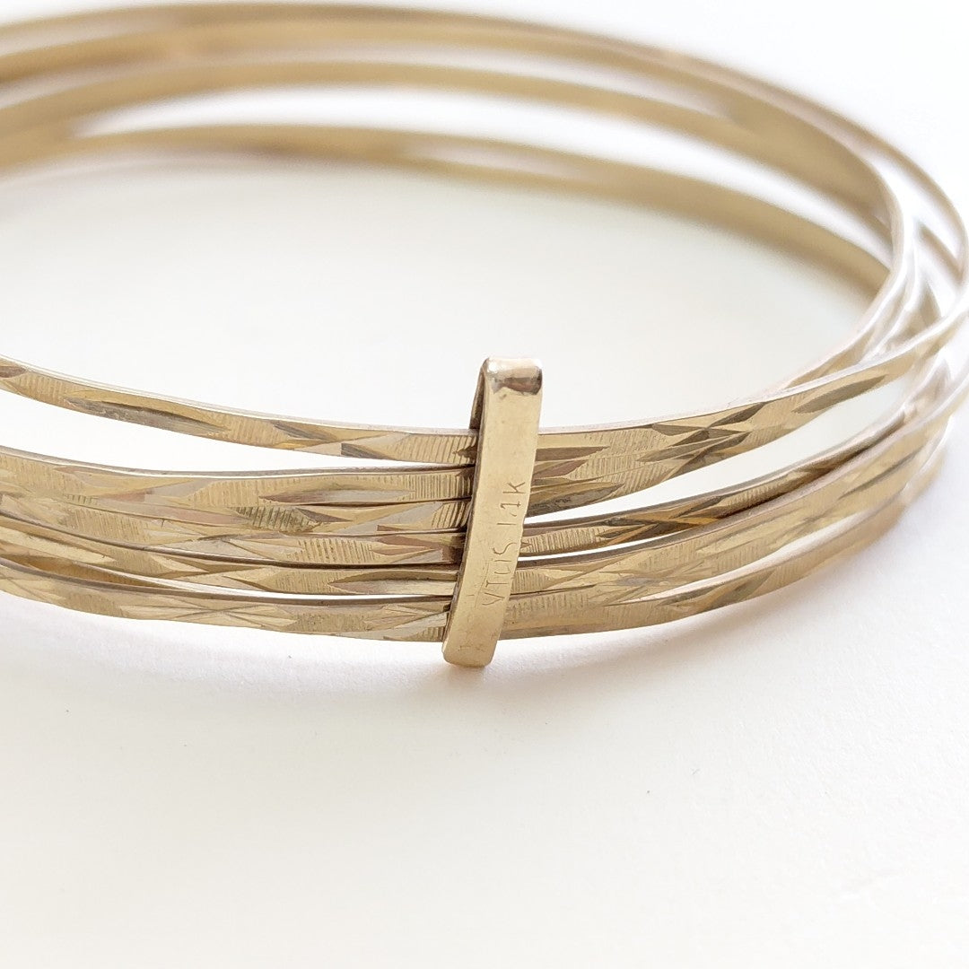 SEMANARIO DE PULSERAS ORO 14 K 15,00 GRMS (SEMINUEVO)