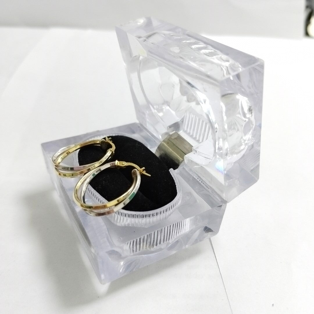 ARRACADAS PAR ORO 14 K 1.9 GRMS (SEMINUEVO)