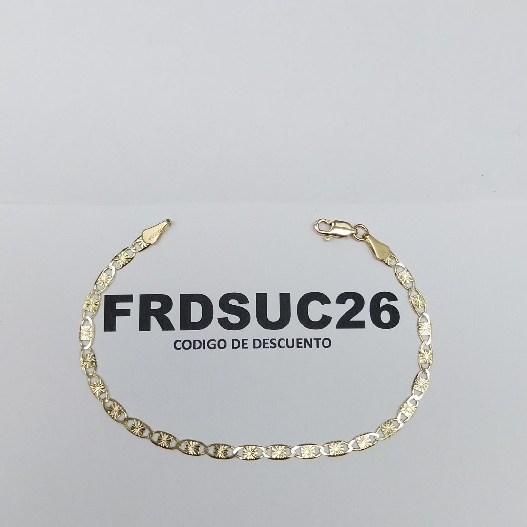 PULSERAS GUCHI ORO 14K 18 CM 2.9 GR (NUEVO)