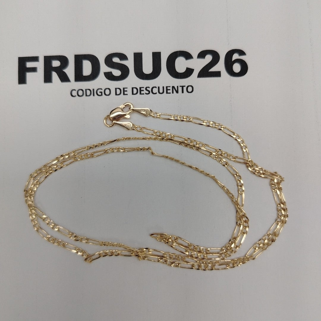 CADENAS 3X1 ORO 14K 55 CM 3.7 GR (NUEVO)