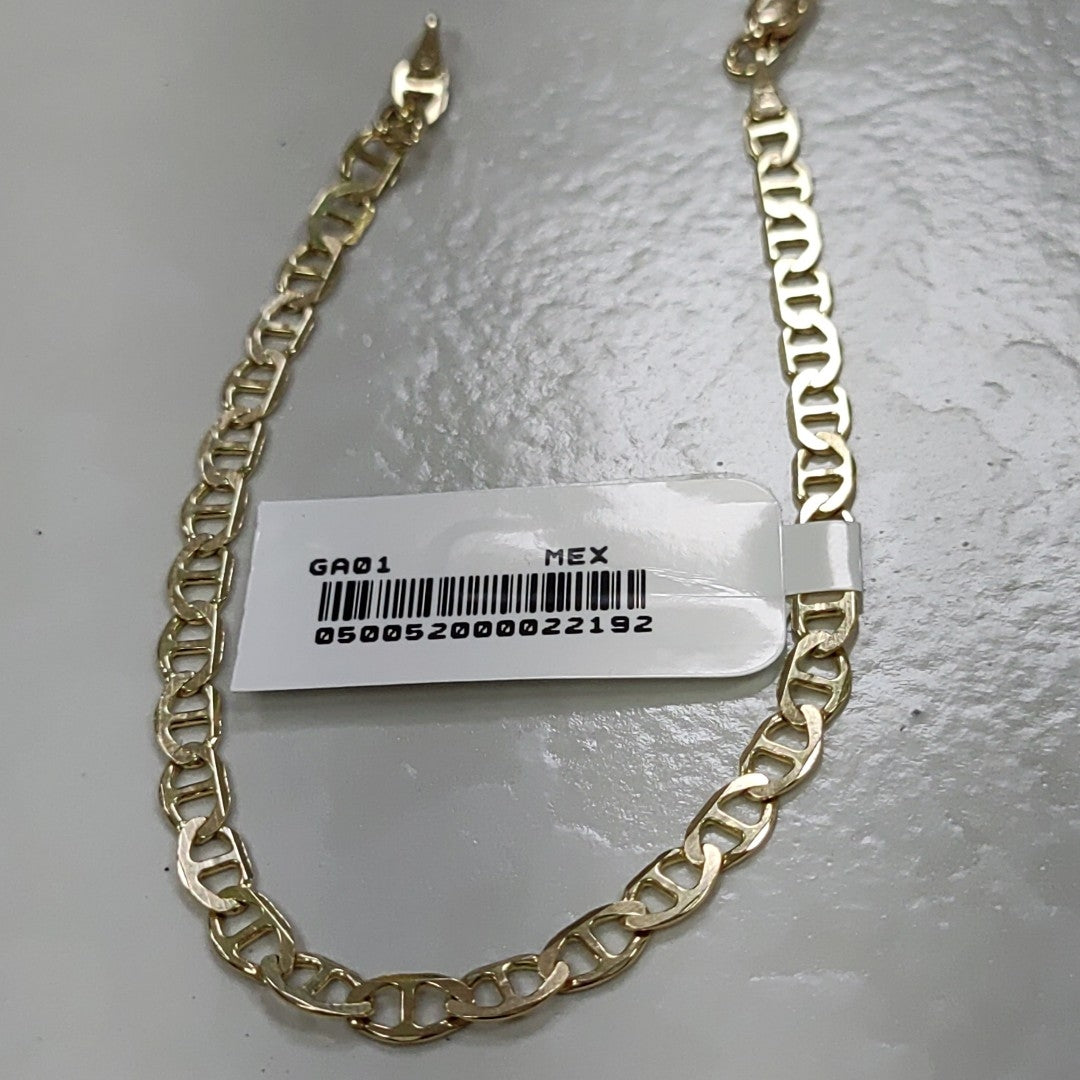 PULSERAS TEJIDO MARINERA ORO 14K 16 CM 2.8 GR (NUEVO)