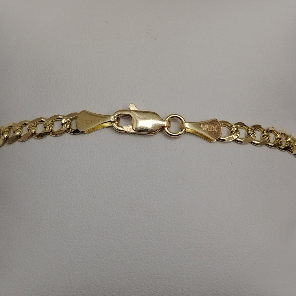 PULSERAS BARBADA ORO 14K 21 CM 5.3 GR (NUEVO)