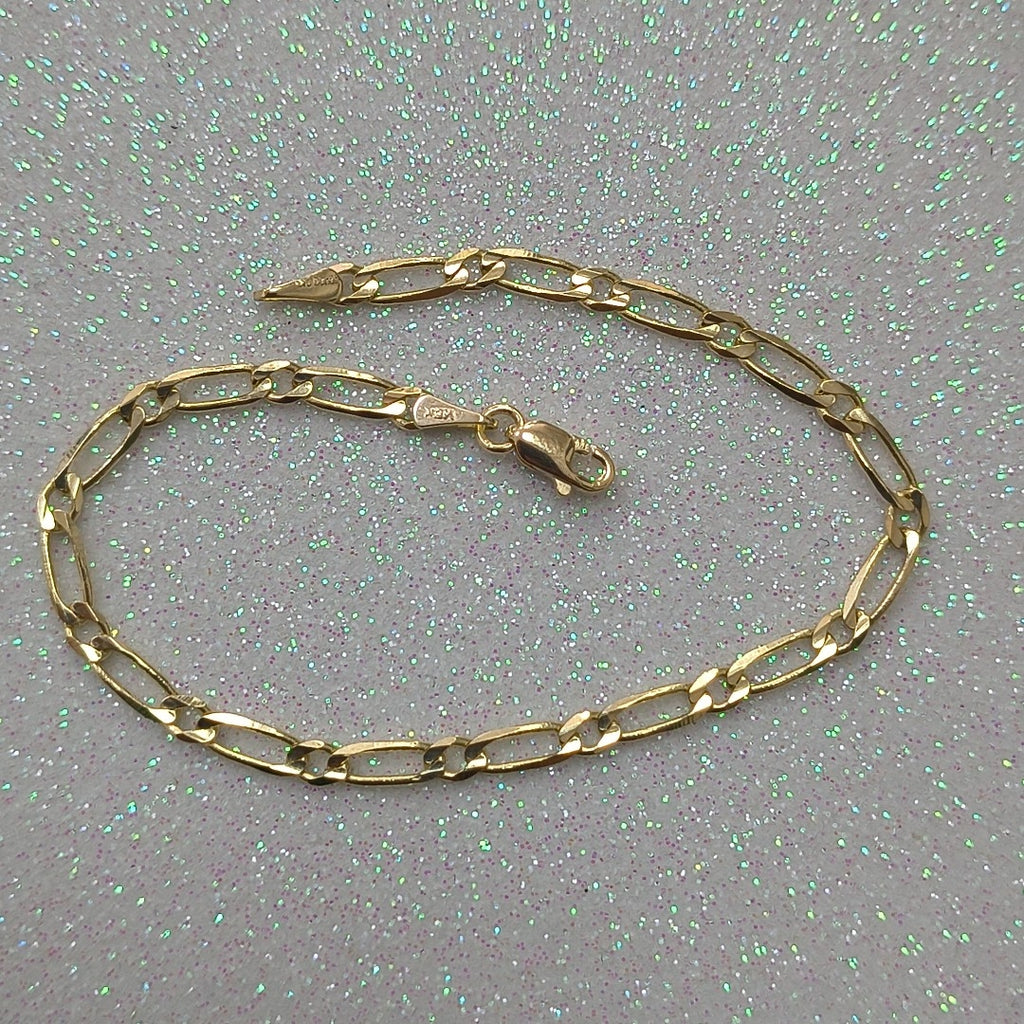 PULSERAS 1X1 ORO 14K 18 CM 2.7 GR (NUEVO)