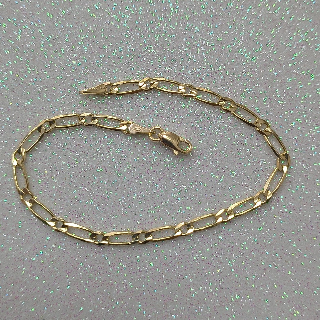 PULSERAS 1X1 ORO 14K 18 CM 2.7 GR (NUEVO)