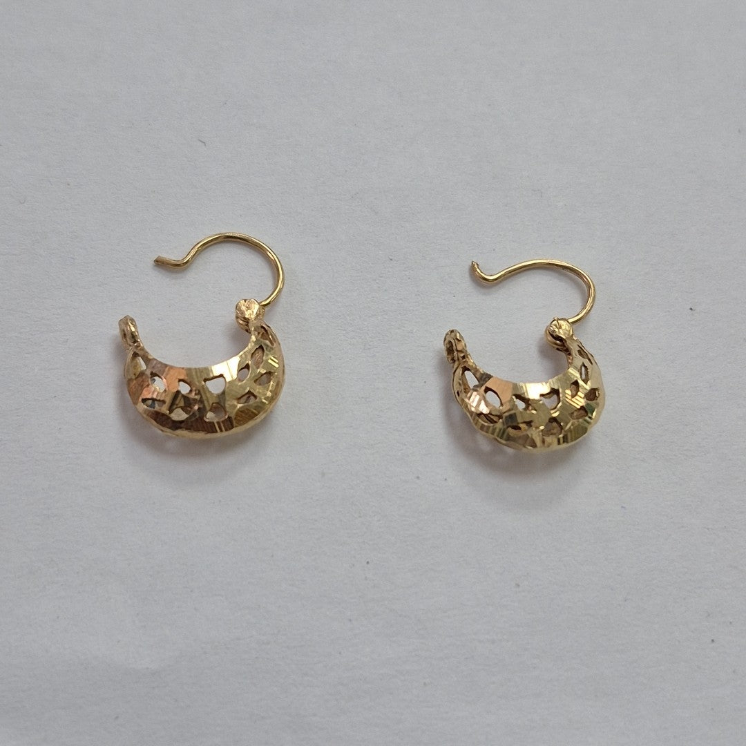 ARETES PAR ORO 14 K 1,70 GRMS (SEMINUEVO)