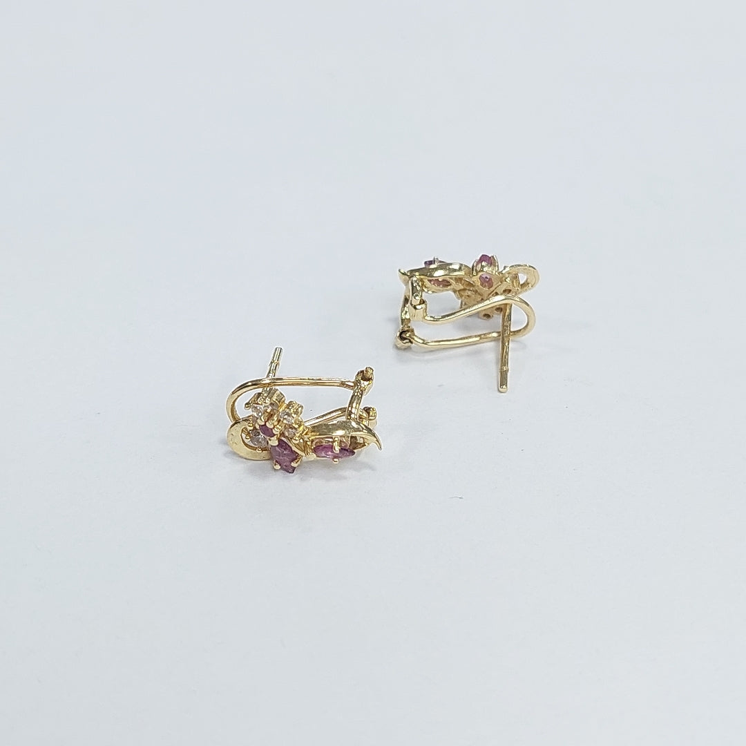 ARETES PAR ORO 14 K 2.8 GRMS (SEMINUEVO)