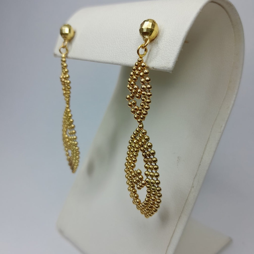 ARETES PAR ORO 14 K 6.3 GRMS (SEMINUEVO)