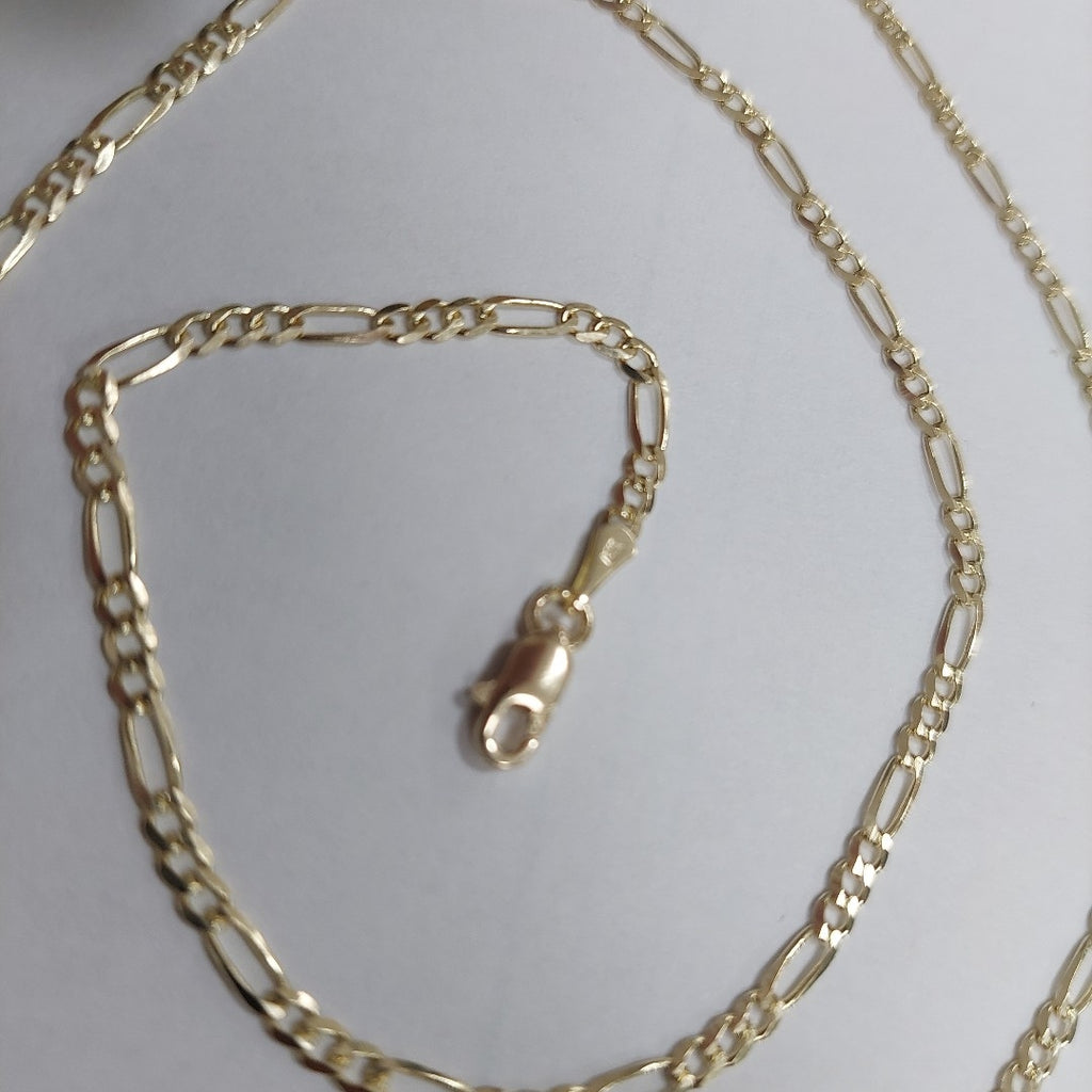 CADENAS 3X1 ORO 14K 55 CM 5 GR (NUEVO)